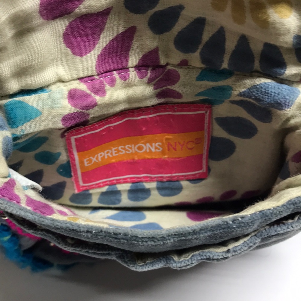 Embroidered Colorful Mini Shoulder Bag - Picture 6 of 8